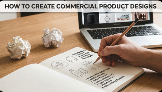 How to Create Commercial Product Designs (Beginner’s Guide)